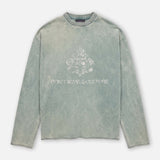 Kazim Cutoff Sweater | Washed Blue