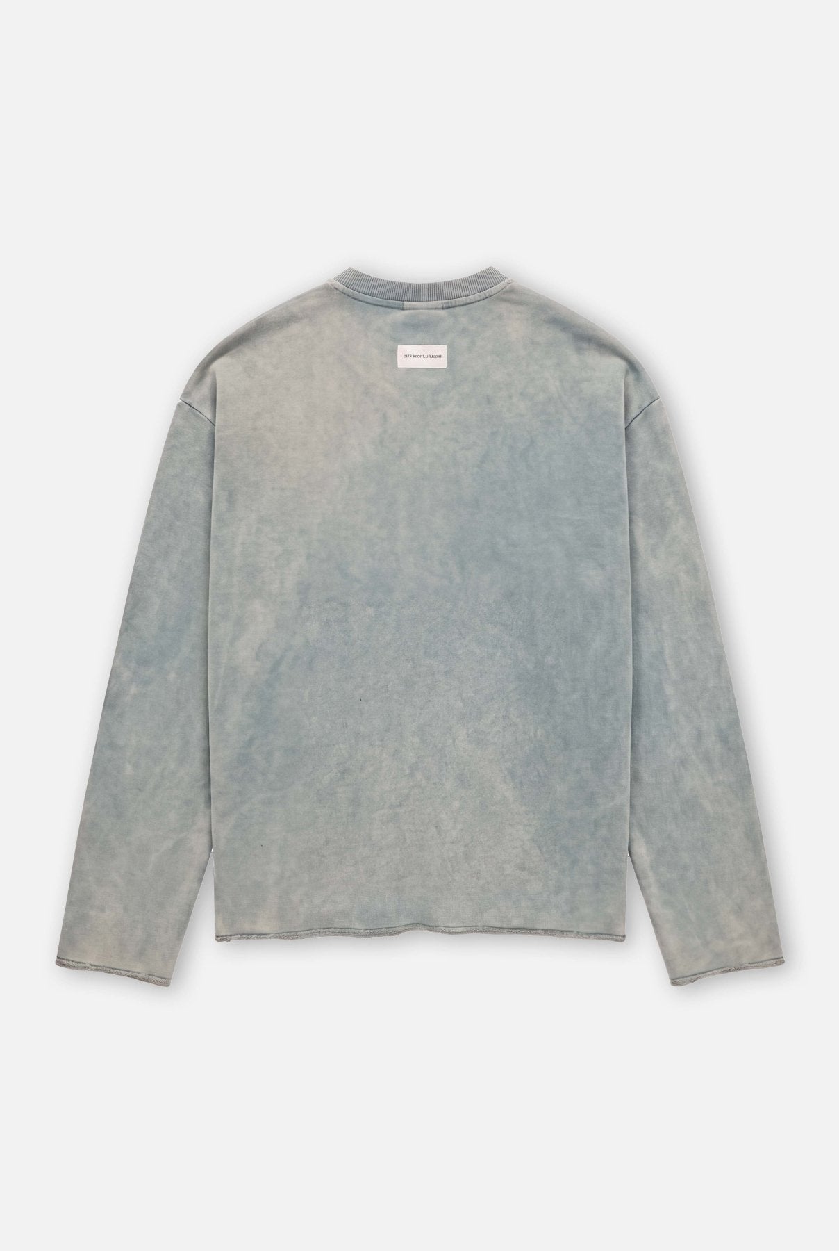 Kazim Cutoff Sweater | Washed Blue - SWEATERS Don't Waste Culture