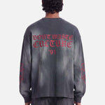Romiya Waffle Longsleeve | Dark Grey - Early access Don't Waste Culture
