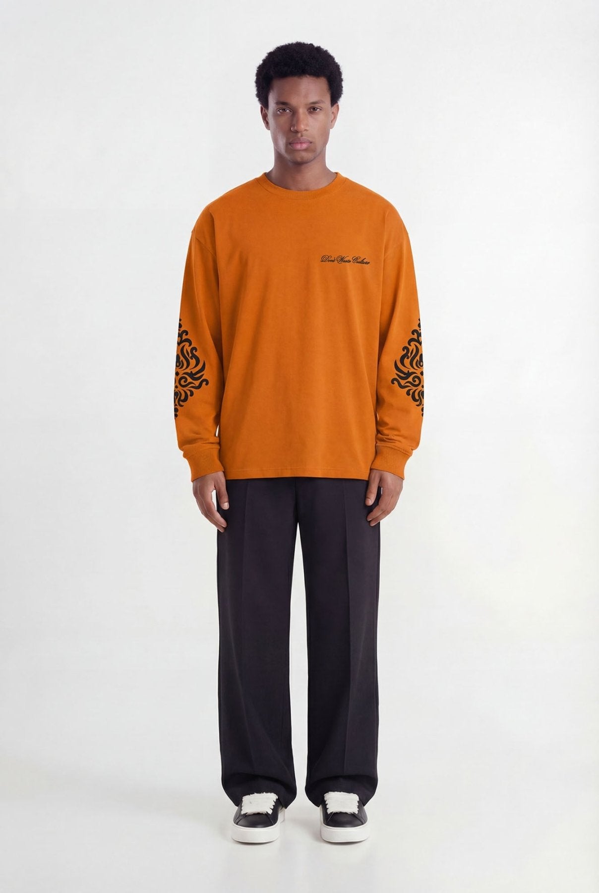 Roye Longsleeve | Orange - Longsleeves Don't Waste Culture