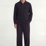 Ruoma Polo Longsleeve | Black