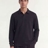 Ruoma Polo Longsleeve | Black