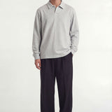 Ruoma Polo Longsleeve | Melange Grey