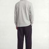 Ruoma Polo Longsleeve | Melange Grey