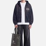 Savy Zipper Hoodie | Washed Blue - Early access Don't Waste Culture