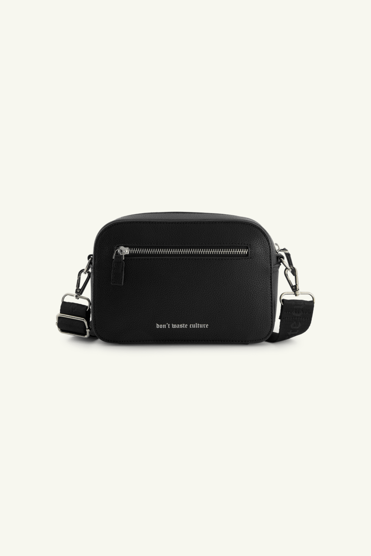 Leather Messenger Bag | Black - Bags Don't Waste Culture