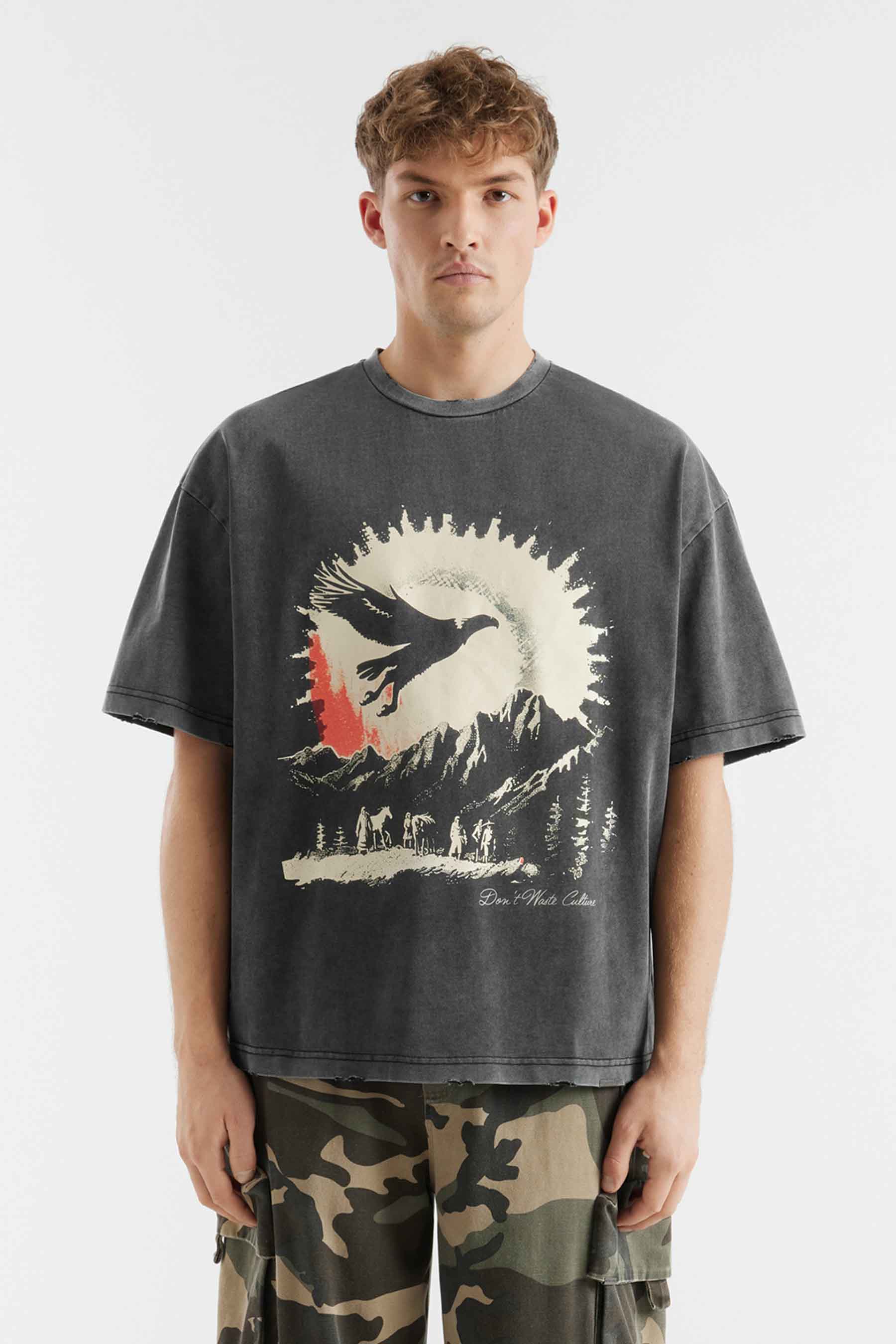 Raven | Washed Black - T-shirts Don't Waste Culture