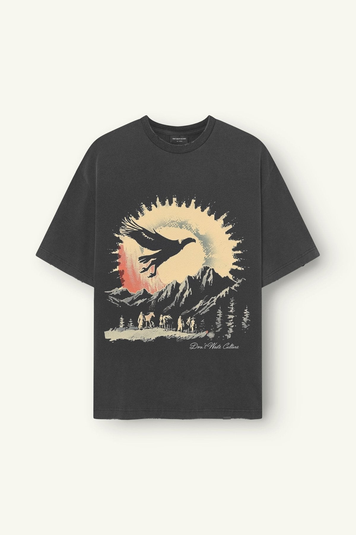 Raven | Washed Black - T-shirts Don't Waste Culture