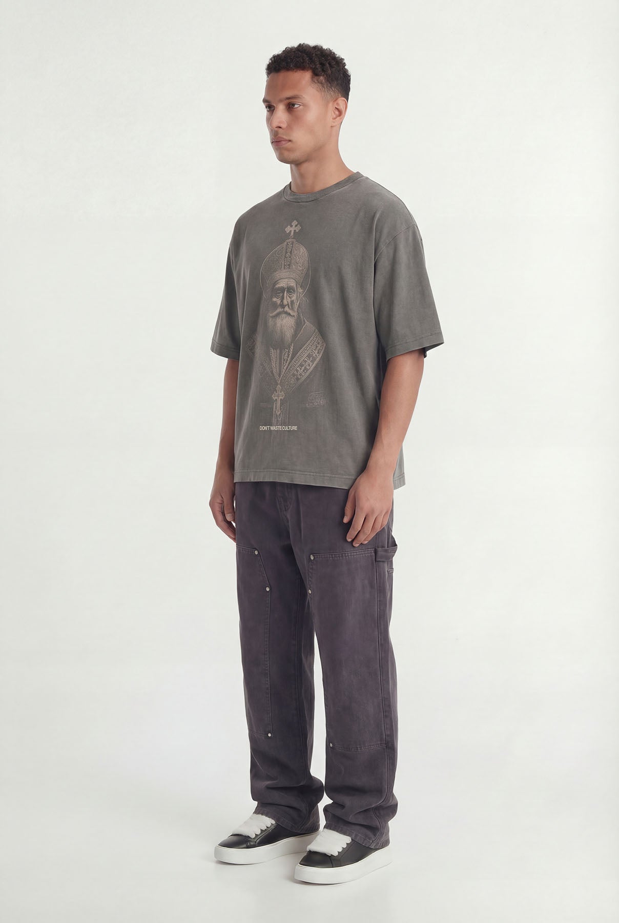 Tenriko T-shirt | Washed Black - Early access Don't Waste Culture