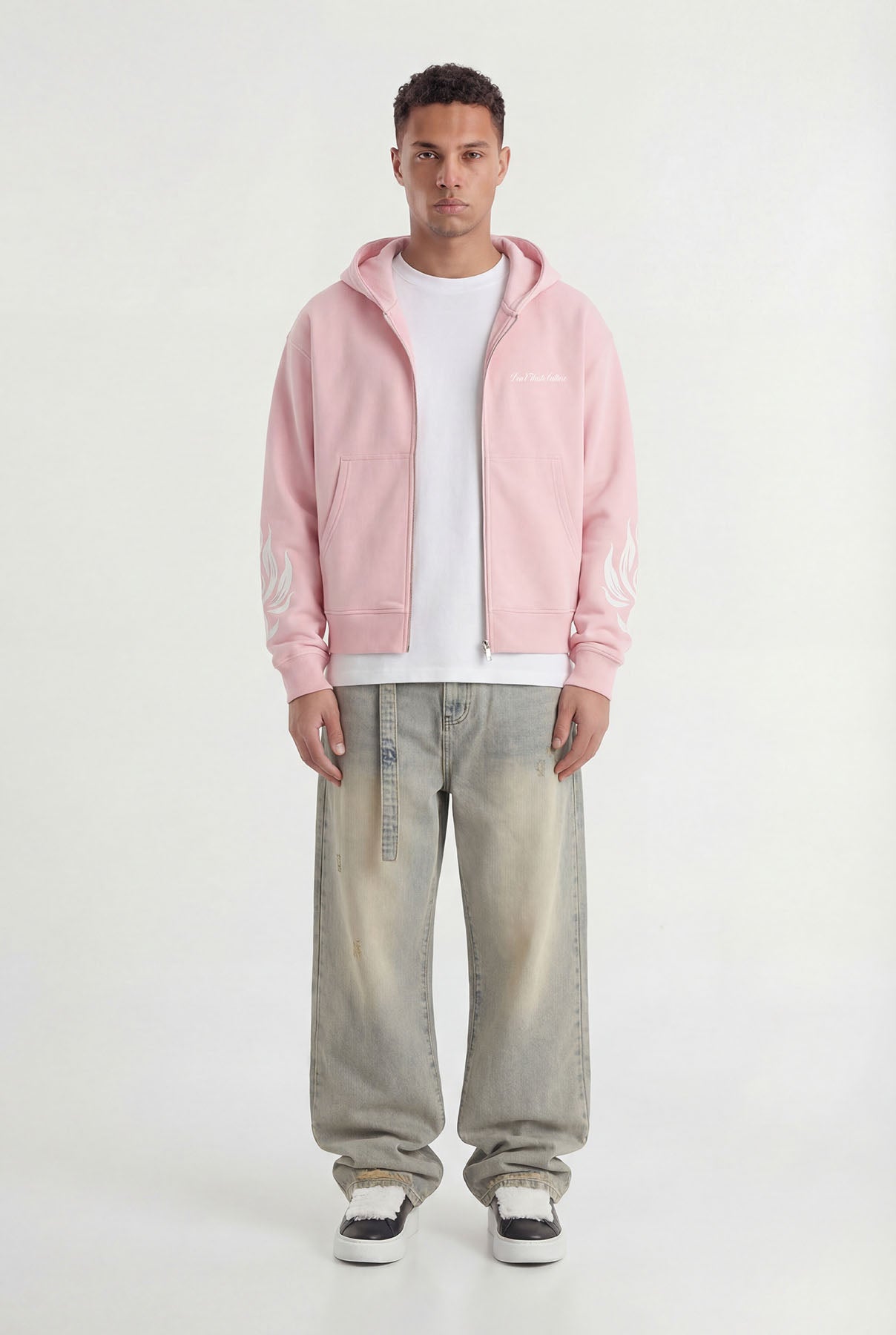 Wesandra Zip - Hoodie | Old Pink - Zipper Hoodies Don't Waste Culture