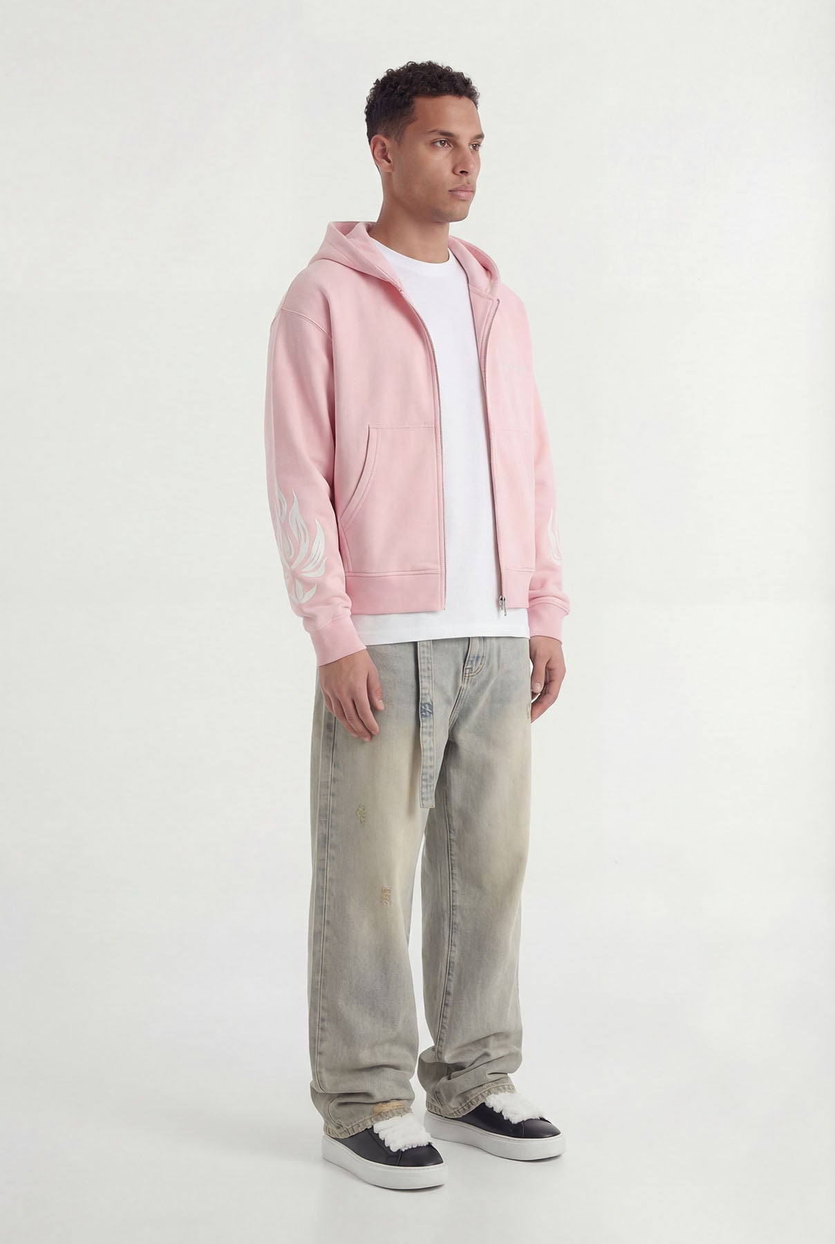 Wesandra Zip - Hoodie | Old Pink - Zipper Hoodies Don't Waste Culture