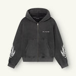 Wesandra Zip - Hoodie | Washed Black - Zipper Hoodies Don't Waste Culture