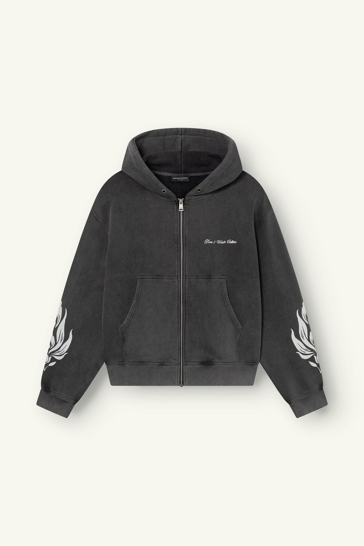 Wesandra Zip - Hoodie | Washed Black - Zipper Hoodies Don't Waste Culture