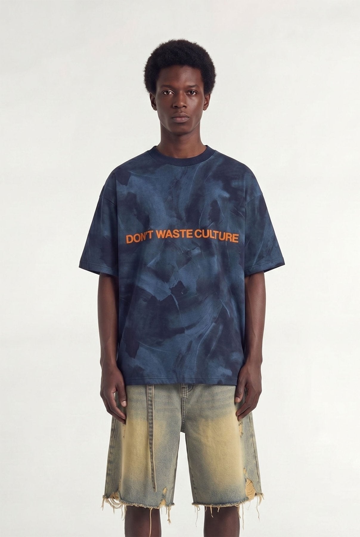 Tyrese T-shirt | Blue - T-shirts Don't Waste Culture