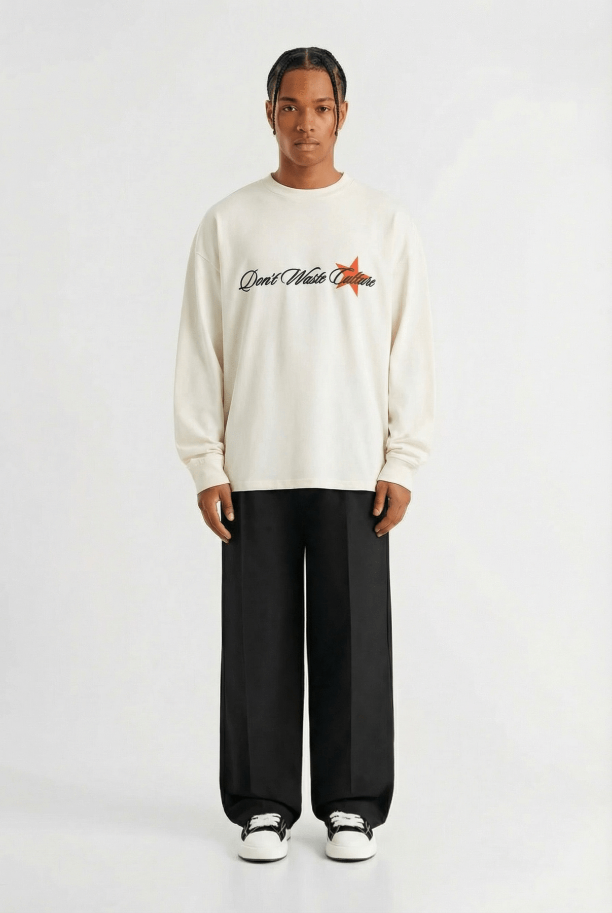 Unisa | Off - White - Longsleeves Don't Waste Culture