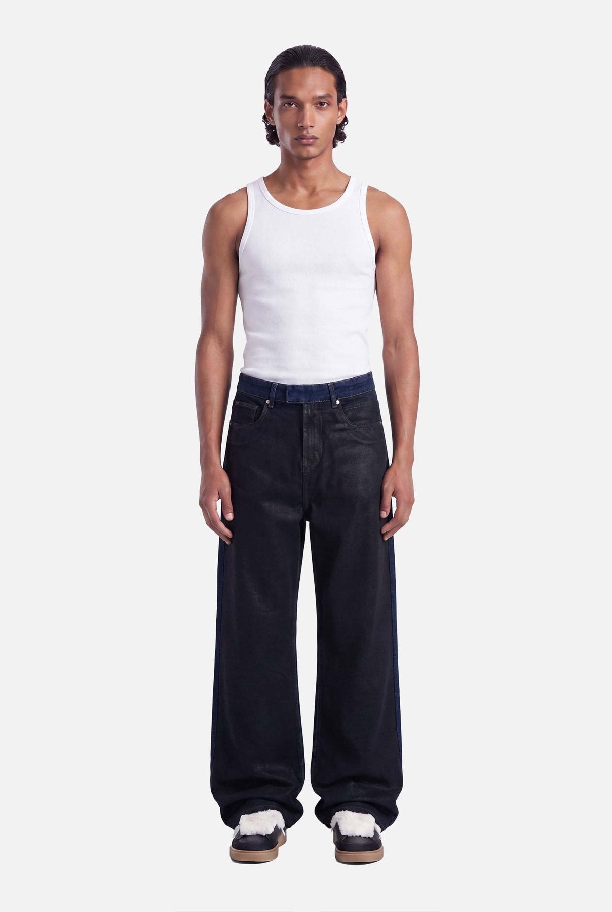 Vela Coated Jeans | Black - Early access Don't Waste Culture
