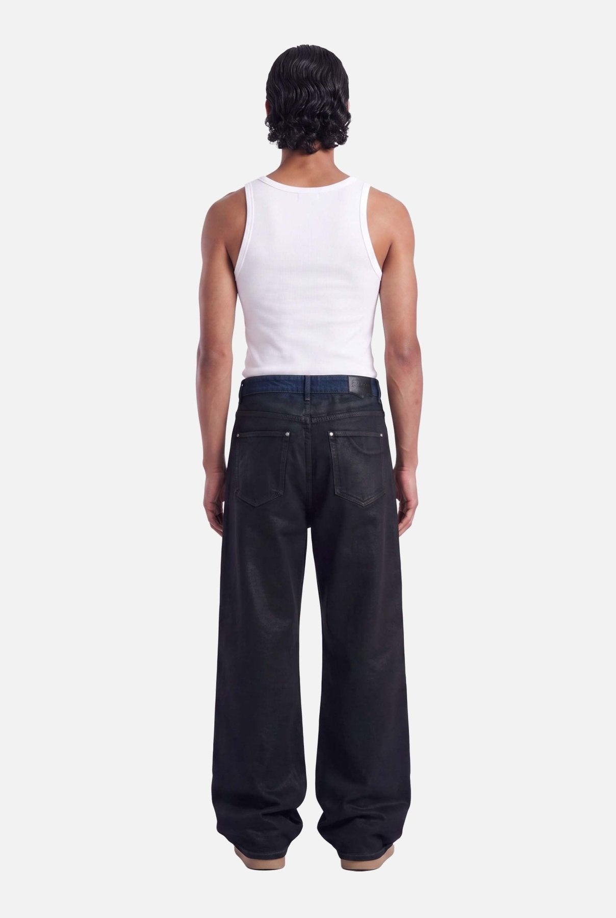 Vela Coated Jeans | Black - Early access Don't Waste Culture
