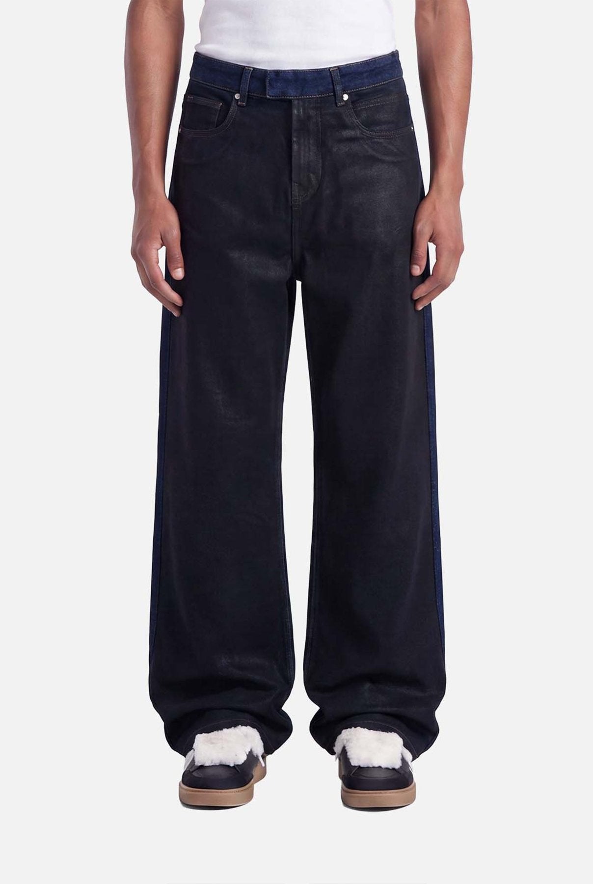 Vela Coated Jeans | Black - Early access Don't Waste Culture