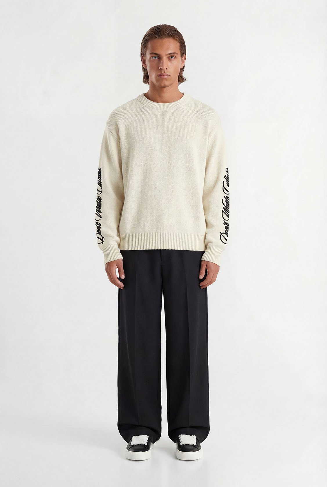 Ionora | Off - White - Knitwear Don't Waste Culture