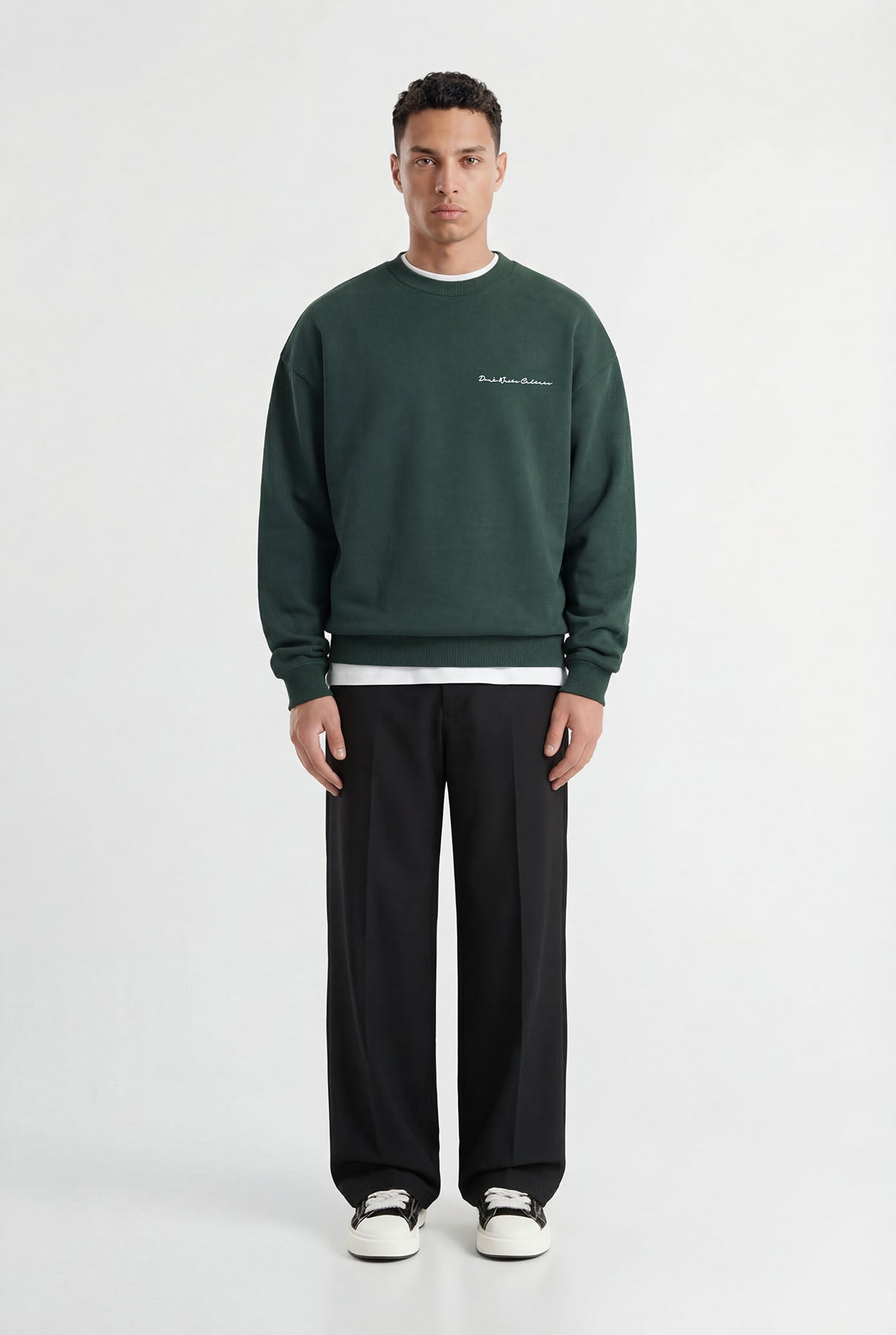 Xavi | Dark Green - Sweaters Don't Waste Culture