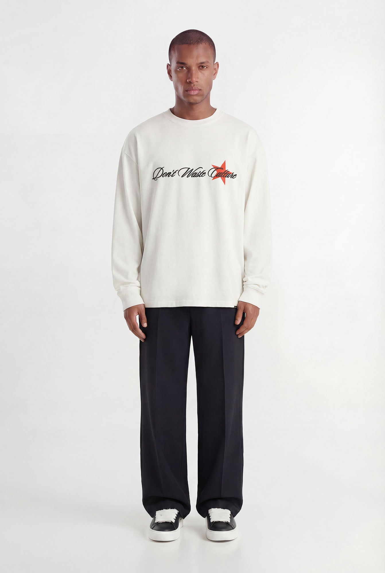 Unisa | Off - White - Longsleeves Don't Waste Culture