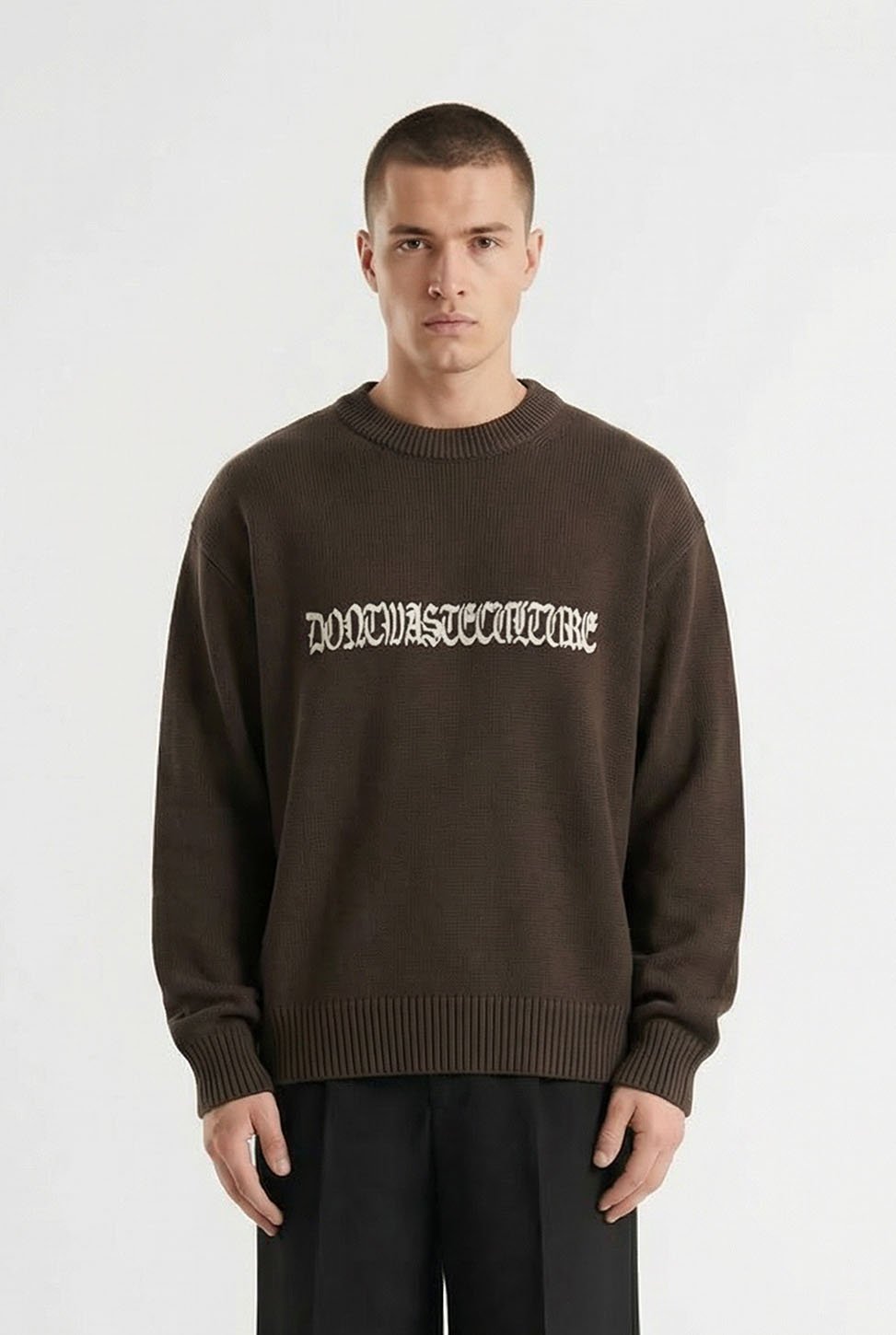 Aretu | Brown - Knitwear Don't Waste Culture