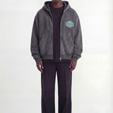 Ulric | Washed Black - Zipper Hoodies Don't Waste Culture