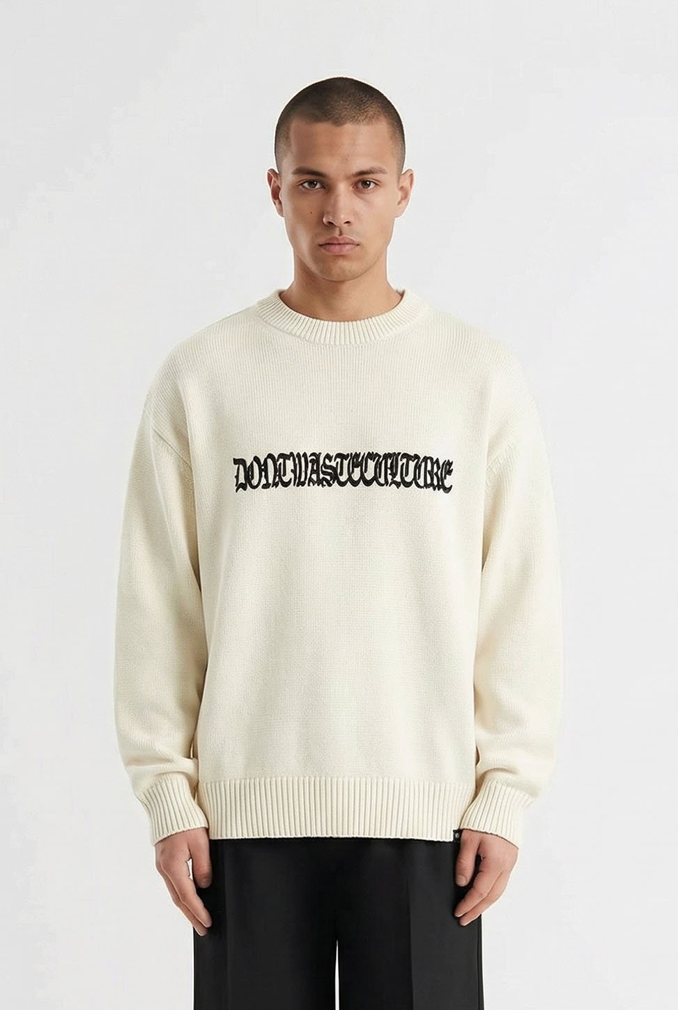 Aretu | Off - White - Knitwear Don't Waste Culture