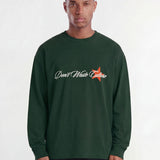 Unisa | Melange Green - Longsleeves Don't Waste Culture