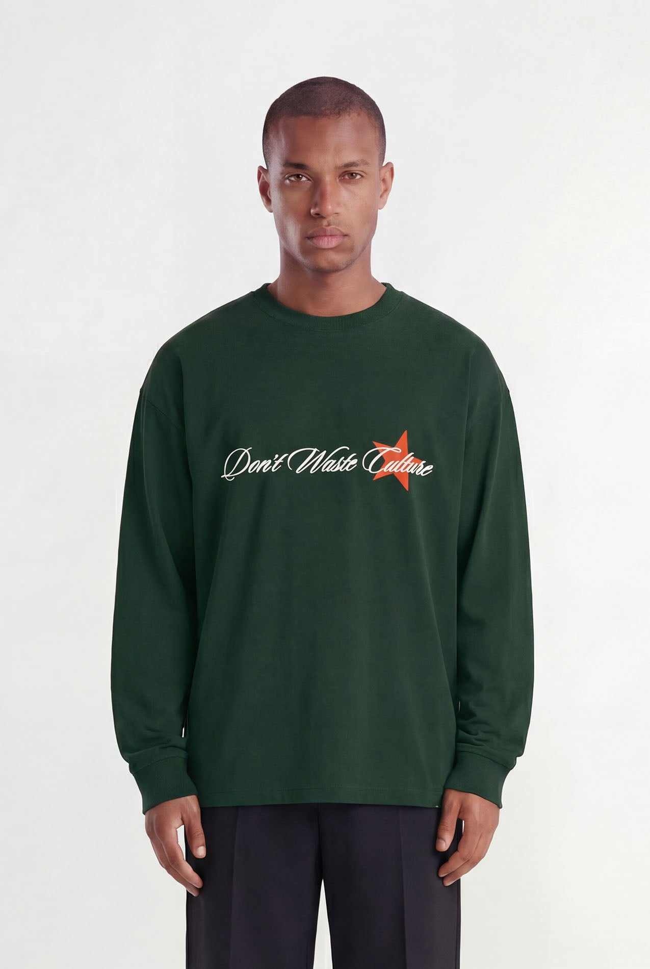 Unisa | Melange Green - Longsleeves Don't Waste Culture
