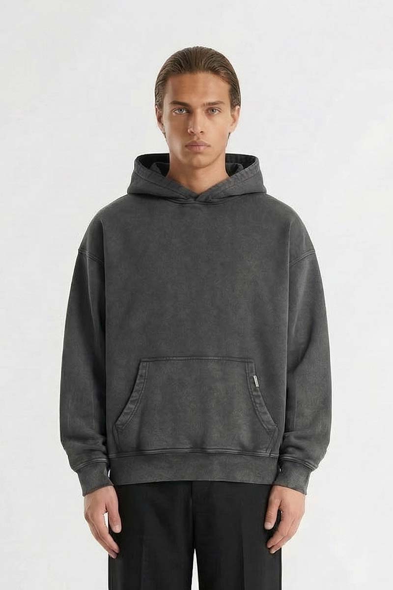 Marek | Washed Black - Hoodies Don't Waste Culture