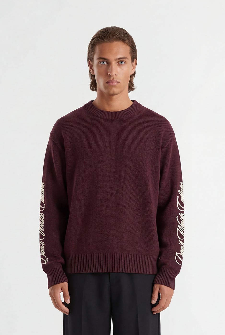 Ionora | Burgundy - Knitwear Don't Waste Culture