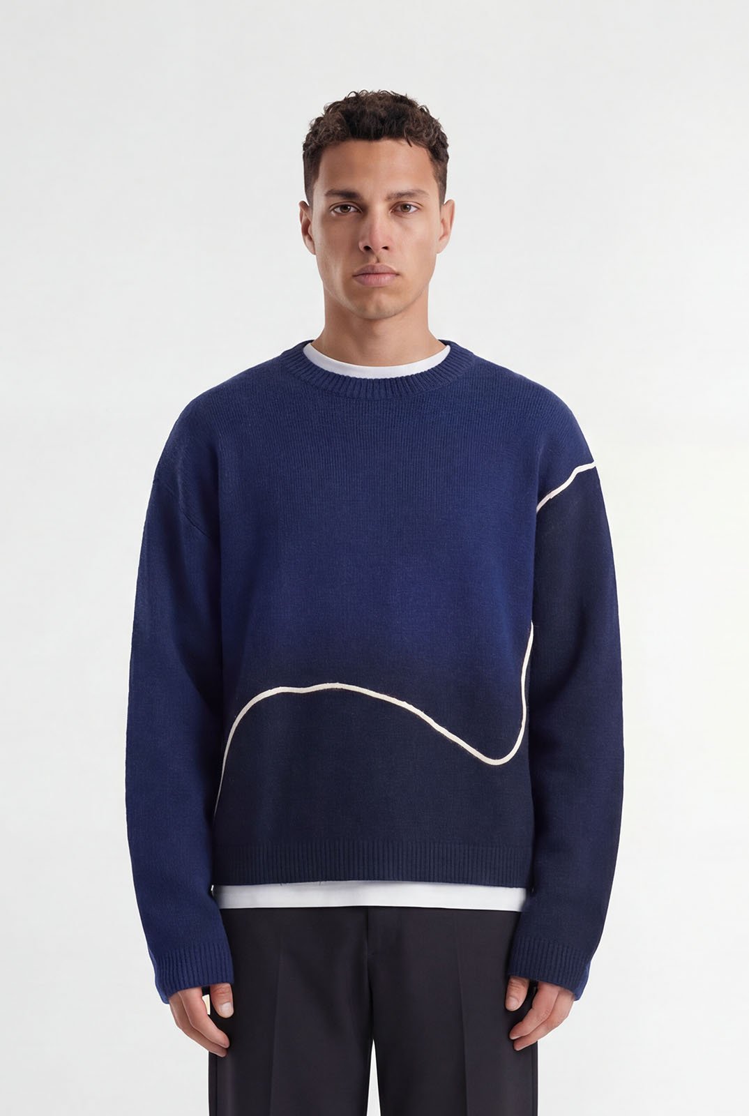 Leocadia | Navy Blue - Knitwear Don't Waste Culture