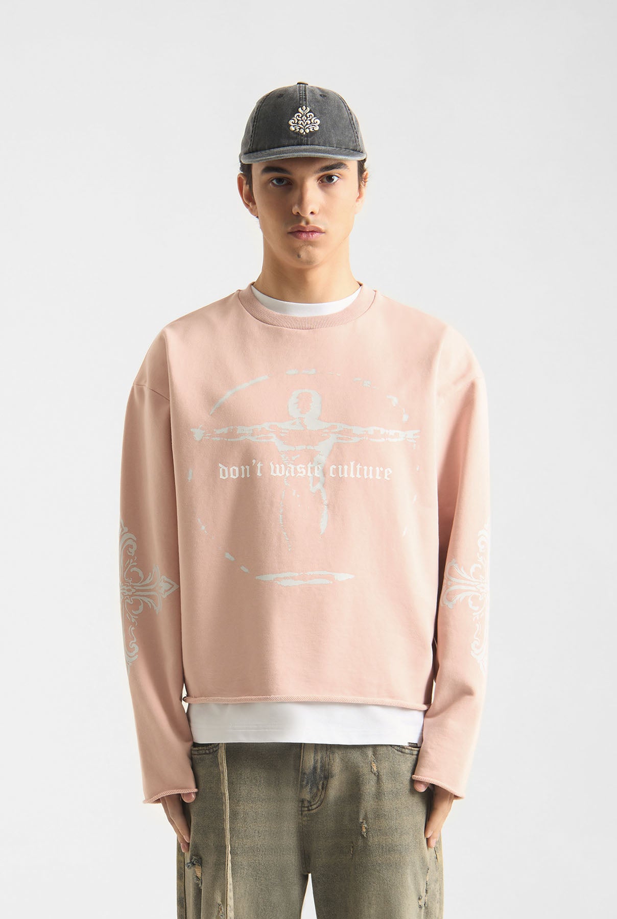 Xavira Sweater | Old Pink - Longsleeves Don't Waste Culture