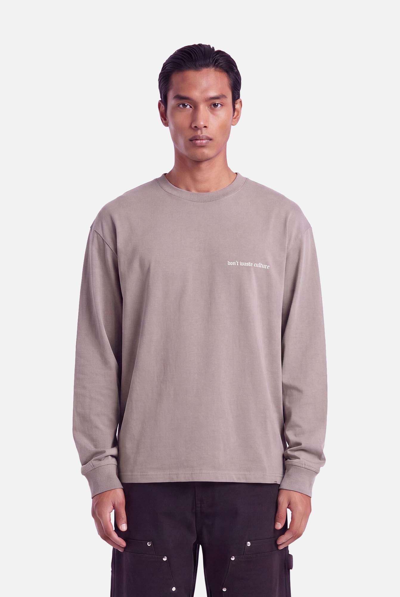 Zayd Longsleeve | Warm Grey - Longsleeves Don't Waste Culture