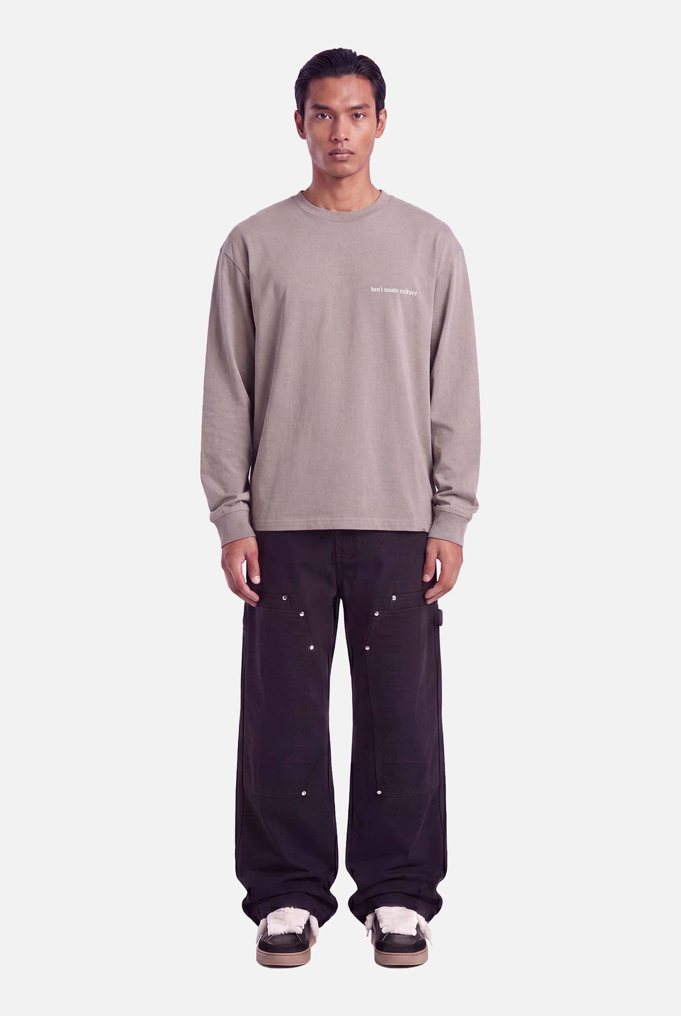 Zayd Longsleeve | Warm Grey - Longsleeves Don't Waste Culture