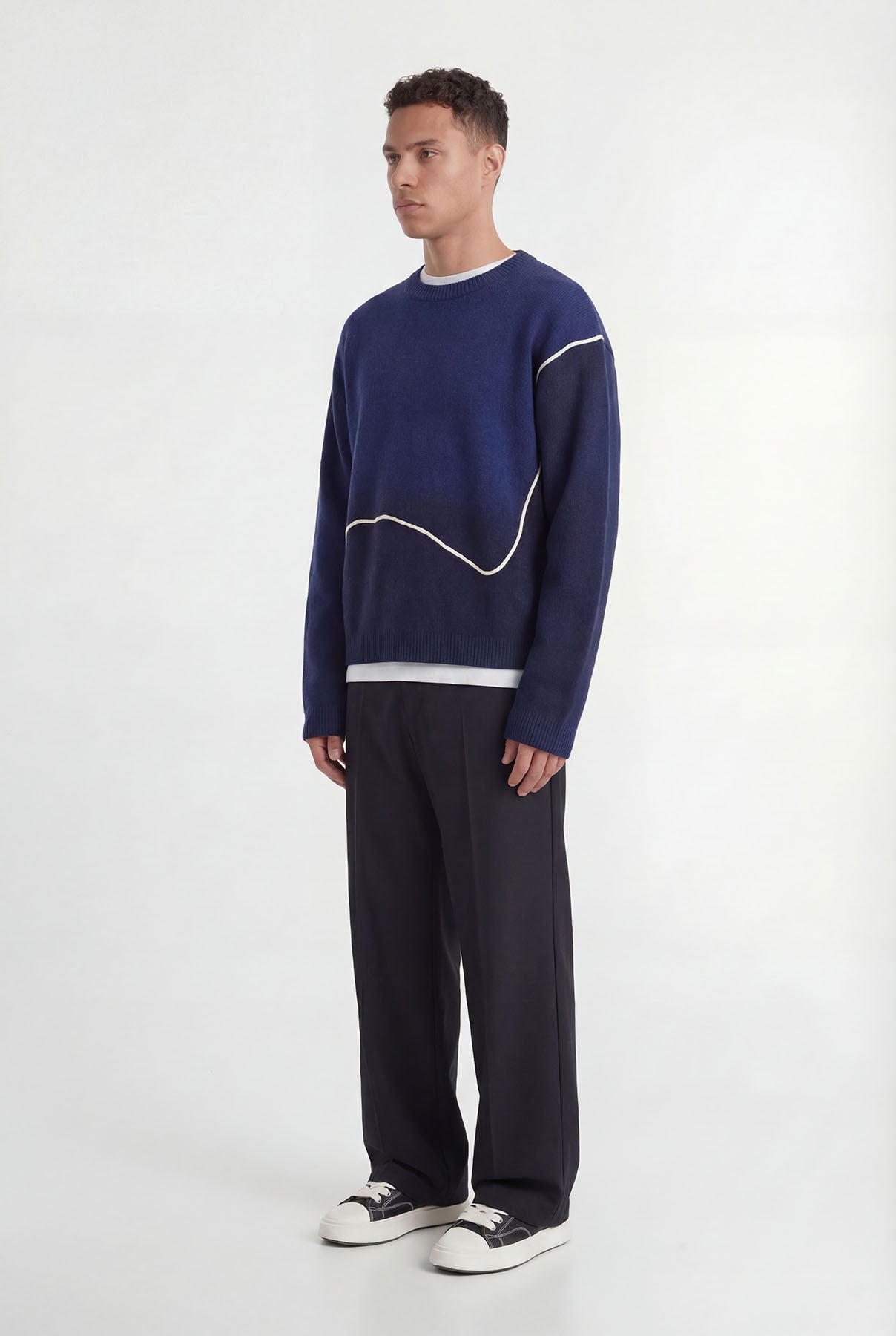 Leocadia | Navy Blue - Knitwear Don't Waste Culture