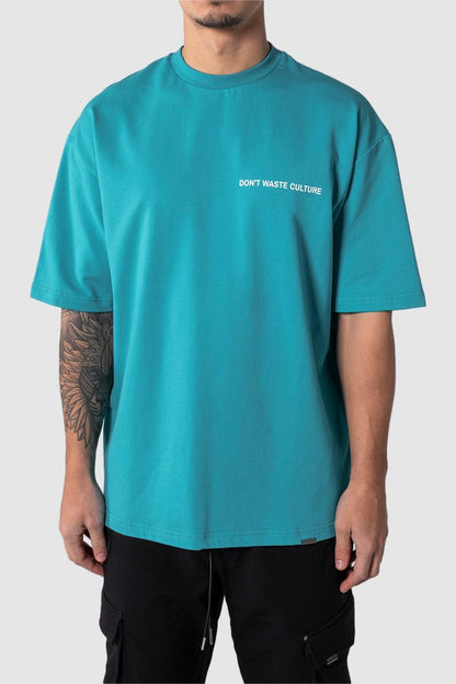 Oversized Streetwear T-shirt Neon Blue