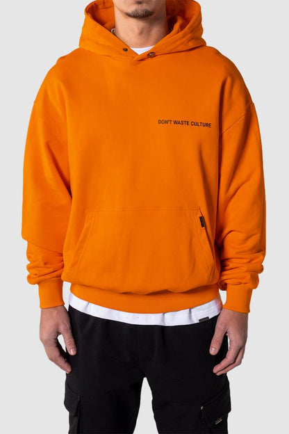 Oversized Streetwear Hoodie Orange