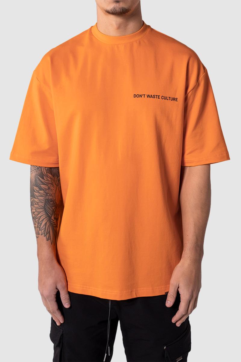 Oversized Streetwear T-shirt Orange