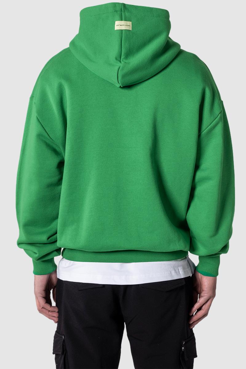 Streetwear hoodie green oversized