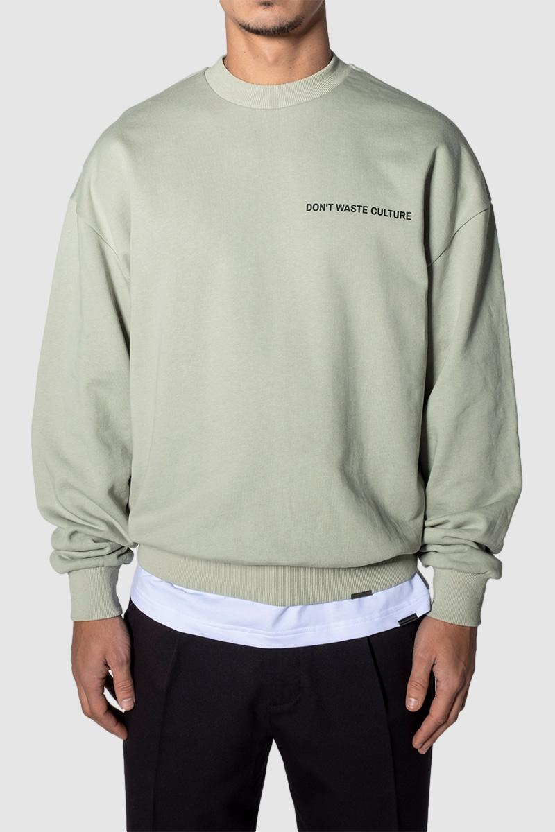 Oversized Streetwear Crewneck Sweater Mint green