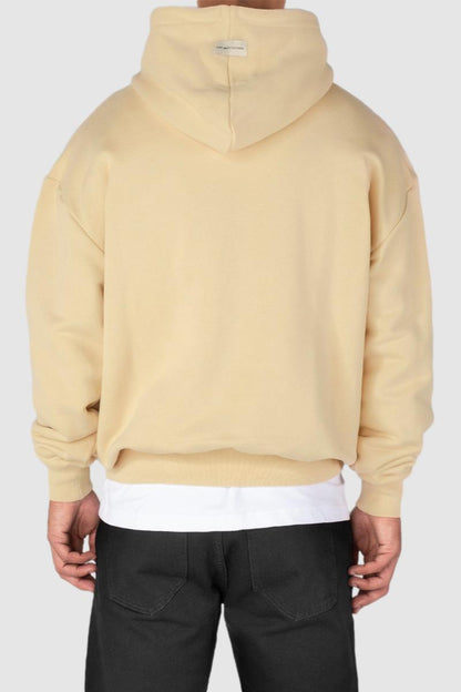 Oversized streetwear hoodie creme