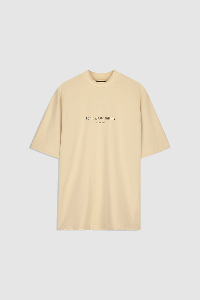 Oversized Streetwear T-Shirt Crème - IVORY – Don’t Waste Culture 