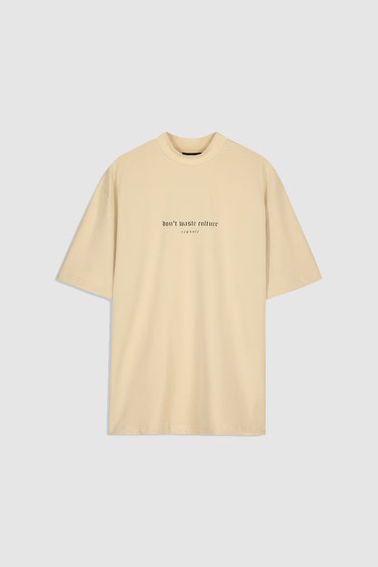Oversized Streetwear T-Shirt Crème - IVORY – Don’t Waste Culture 
