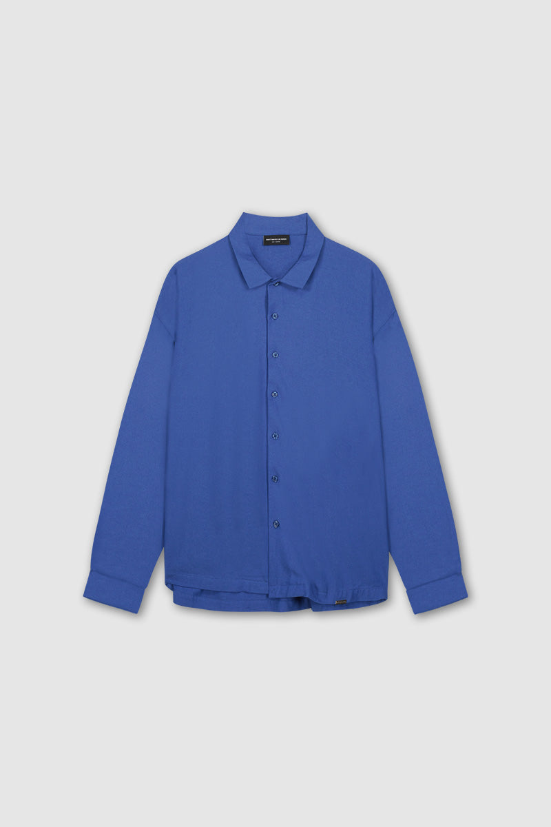 Oversized Streetwear Overshirt Blue