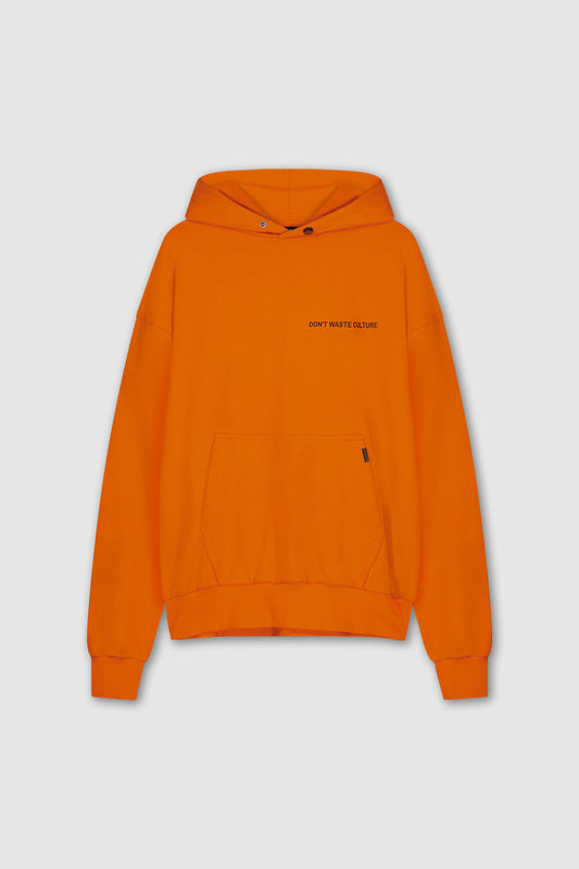 Oversized Streetwear Hoodie Orange