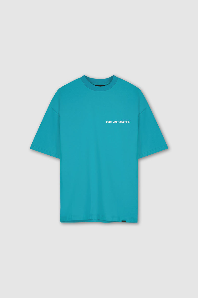 Oversized Streetwear T-shirt Neon Blue
